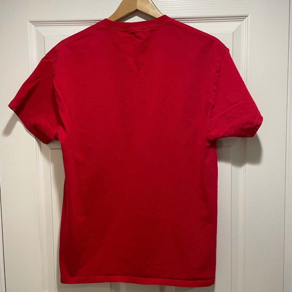 Hanes Mens Utah Utes T-Shirt Large Red Cotton Blend NCAA Collegiate Graphic Tee - Picture 4 of 7